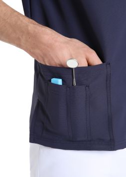 Unisex-Jacke Quick Next aus bügelfreier Mikrofaser Dunkelblau