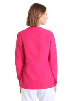 Damen-Tunika Quick Power bügelfrei langarm Pink
