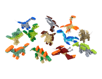 Dinosaurier Steine Bauset 12 Sorten/display