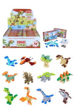Dinosaurier Steine Bauset 12 Sorten/display