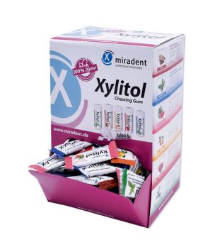 Miradent Xylitol Chewing Gum – dispenser Sortiment 200 Stk.