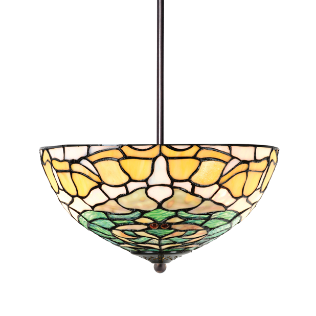 Tiffany up-light Pendant Lamp Campanula