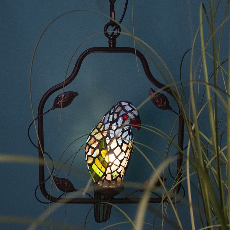Tiffany hanglamp Papegaai