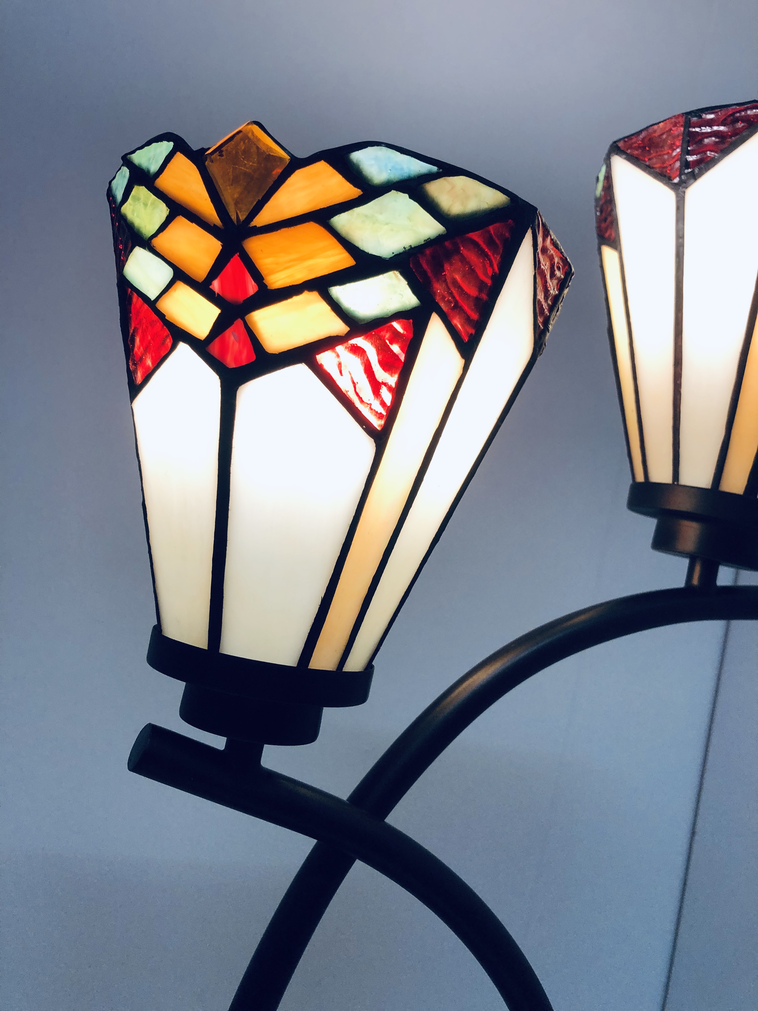 Tiffany tafellamp 2-lichts Siena