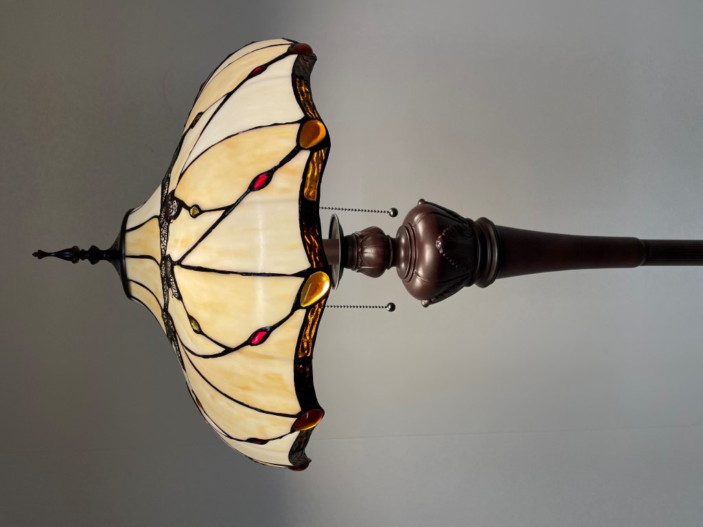 Tiffany vloerlamp Butterfly 50 De Luxe