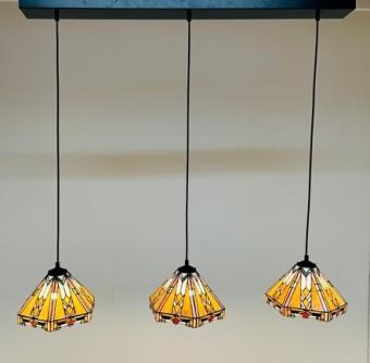 Tiffany hanglamp Wyber 25 Tripl