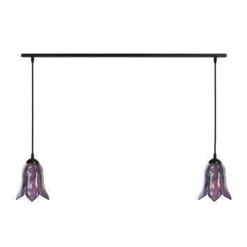 2 x Tiffany Gentian Purple aan plafondbalk