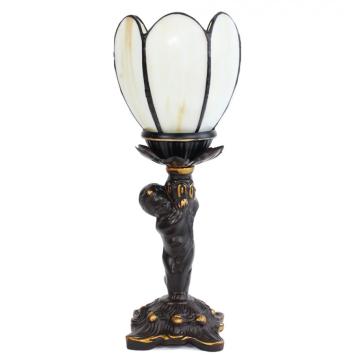 Lampe de table Uplight H28cm avec abat-jour Tiffany Ø12cm 52136304