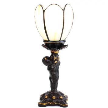 Lampe de table Uplight H28cm avec abat-jour Tiffany Ø12cm 52136304