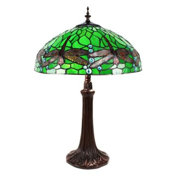 Tiffany table lamp 41cm Dragonfly Green