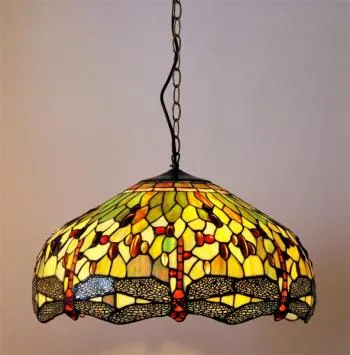 Tiffany hanglamp Dragonfly Green 50/98