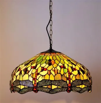 Tiffany hanglamp Dragonfly Green 50/98