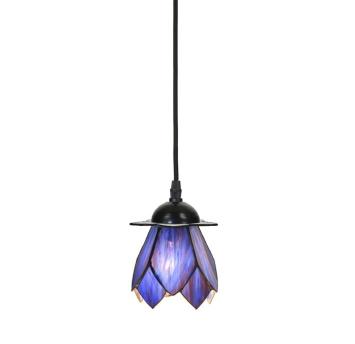 Tiffany Hanglamp aan snoer Blue Lotus