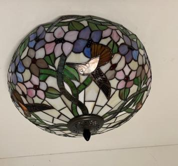 Tiffany plafondlamp 40cm Hummingbird