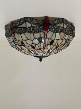 Tiffany plafondlamp 55cm Dragonfly 80