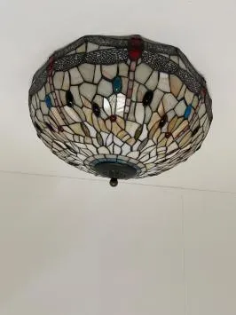 Tiffany plafondlamp 55cm Dragonfly 80