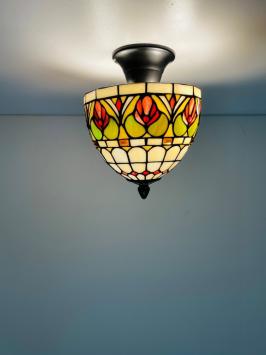 Tiffany plafondlamp Bari 20-96