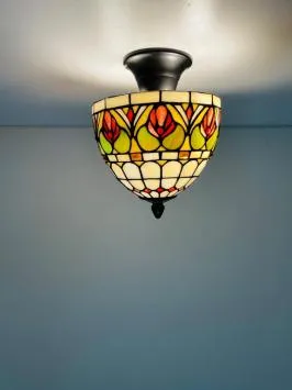 Tiffany plafondlamp Bari 20-96