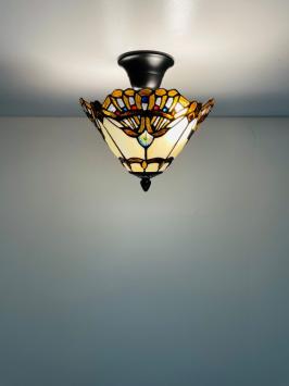 Tiffany plafondlamp Elba 25-96