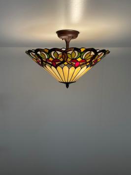 Tiffany plafondlamp France 52  Flow