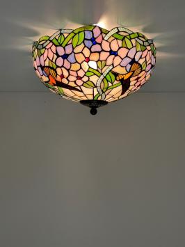 Tiffany plafondlamp Hummingbird 40 - 80