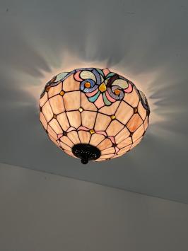 Tiffany plafondlamp Kingston 40-80