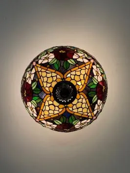 Tiffany plafondlamp Madeira 40-flow