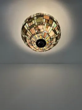 Tiffany plafondlamp Ø50cm Georgia Flow