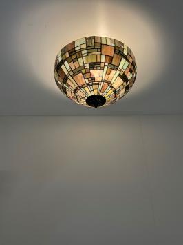 Tiffany plafondlamp Ø50cm Georgia Flow