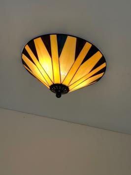 Tiffany plafondlamp Porto 80