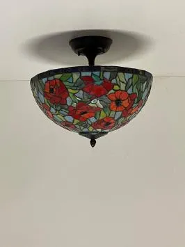 Tiffany plafondlamp Rosas 40 Flow 