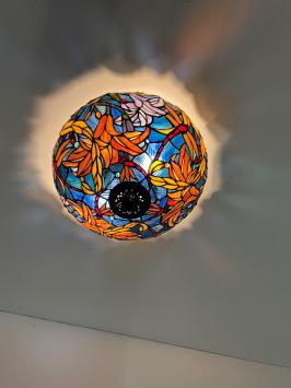 Tiffany plafondlamp Stockholm Loose 96
