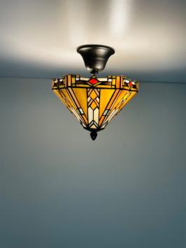 Tiffany plafondlamp Wyber 2596