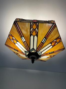 Tiffany plafondlamp Wyber Loose