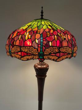 Tiffany vloerlamp Dragonfly 51 Deluxe