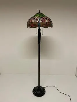 Tiffany vloerlamp Ø40cm Dragonfly red - 5951