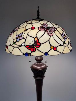 Tiffany vloerlamp Papillon 50 Deluxe