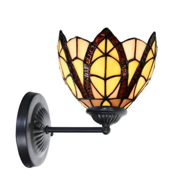 Tiffany wandlamp zwart met Flow Souplesse Small