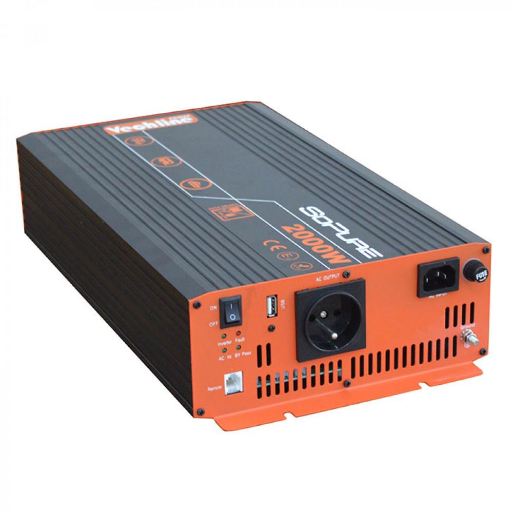 Vechline SoPure Omvormer Pure Sinus 2000W