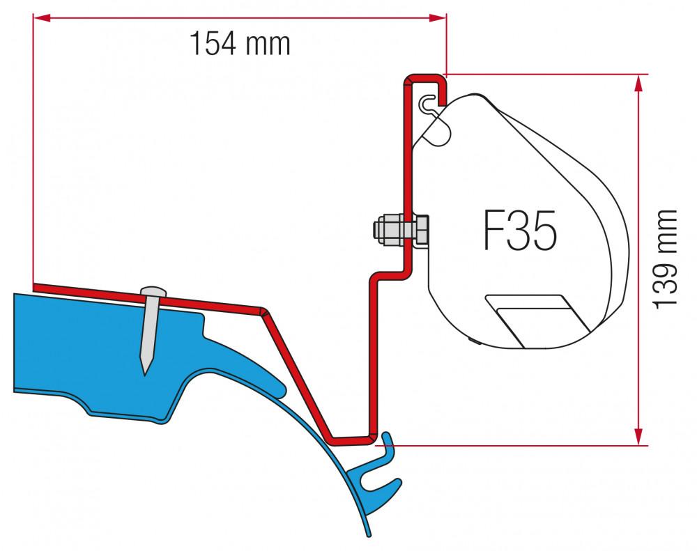 Fiamma Mercedes Vito Jules Verne Kit H1-L2 >2014 F35