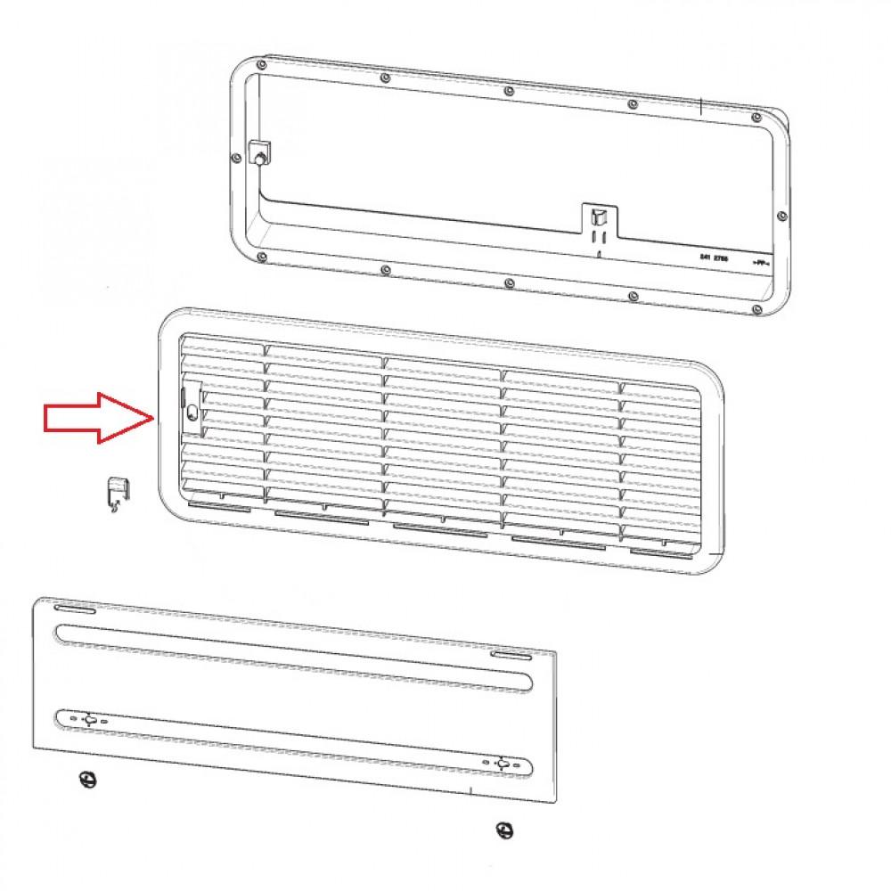 Dometic L200 Luchtafvoerrooster Bodem Grijs