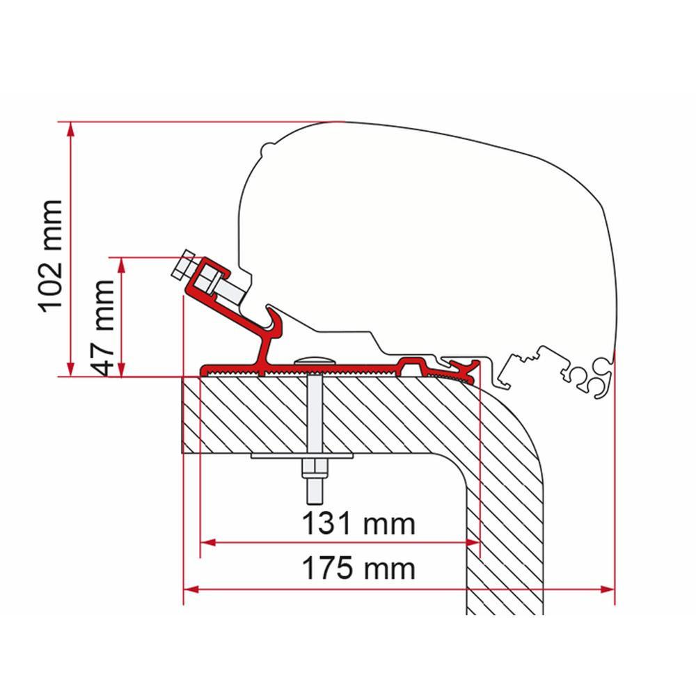 Fiamma Hymer Adapter 550 F65/F80