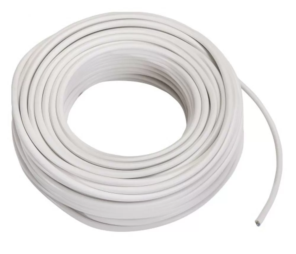 Kabel 3x1.5 Wit 50m