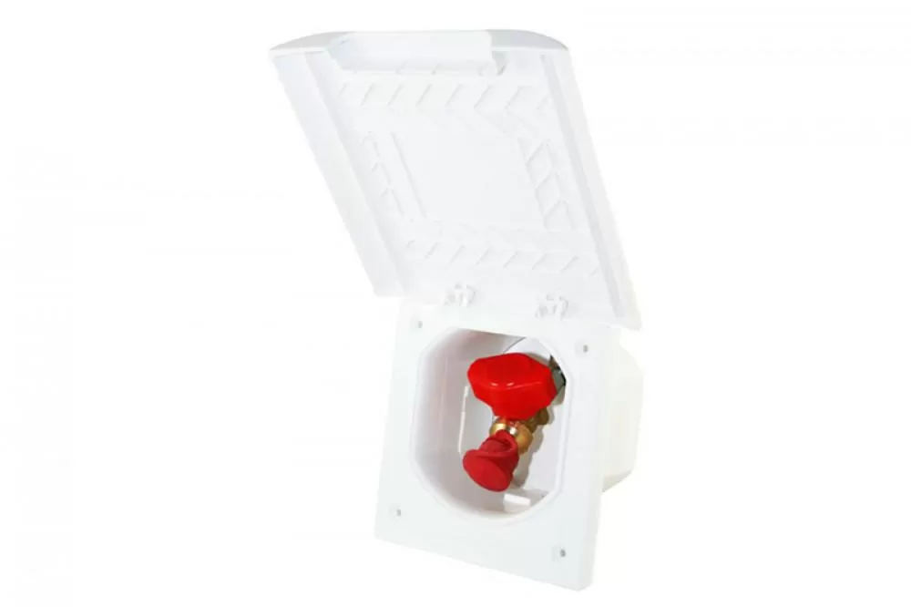 Gasinbouwdoos Vierkant met Gaskraan Wit Element Line