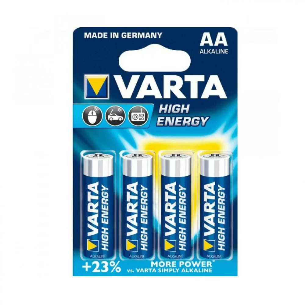 Varta High Energy Alkaline Batterij AA LR06 4st.