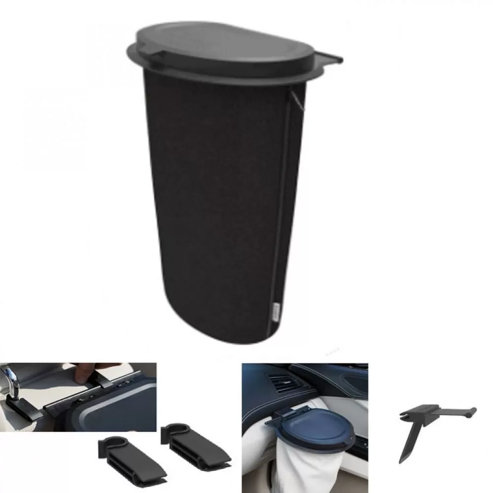 Flextrash Afvalbak Auto L 9L Boldly Black Set