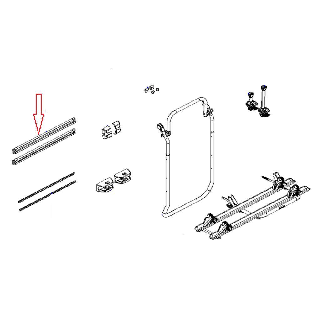 Thule Elite VAN XT Bevestigingsrail Boven + Onder