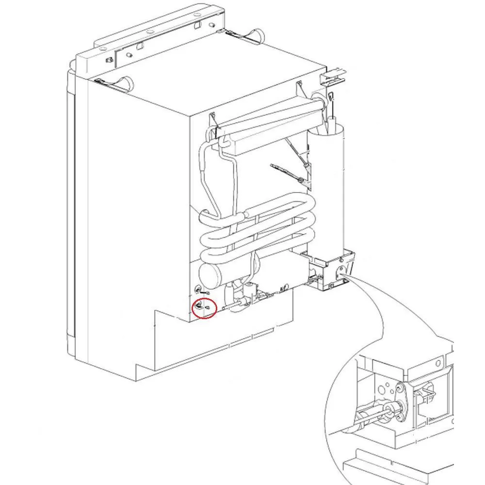 Thetford N3080 Koelkast Connector Temperatuur
