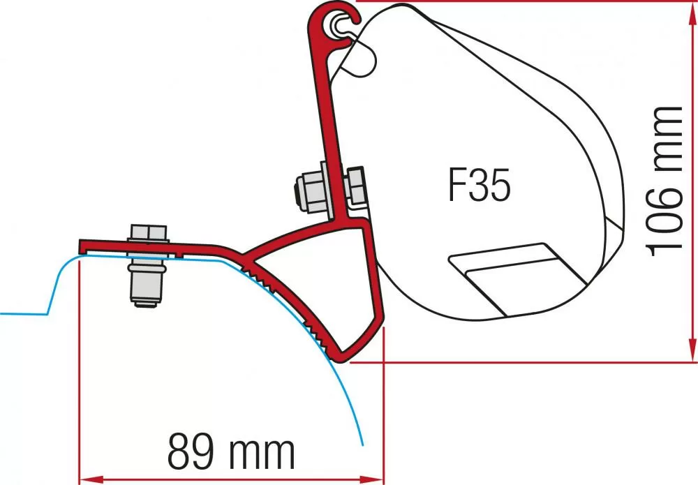 Fiamma Trafic/Vivaro/Talento/NV300/Rapido Mirande S Kit F35