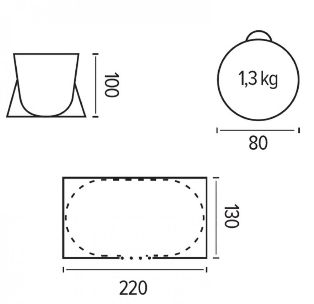 Strandtent 220x130